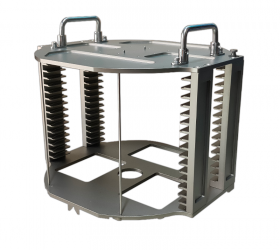 自動落鎖晶圓提籃